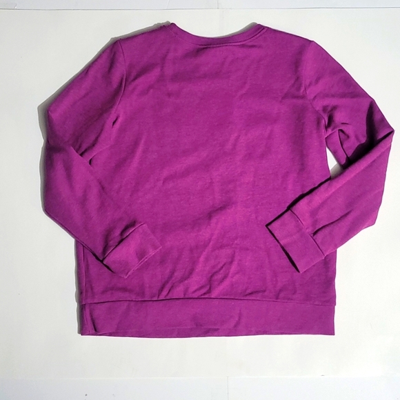 Cat & Jack girls purple sweat shirt. Worn once. Size XL 14-16. - Picture 2 of 3